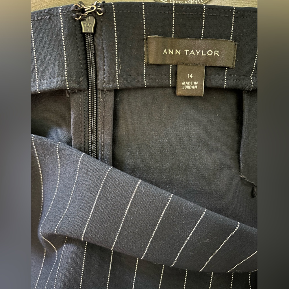 ❌SOLD❌Ann Taylor Pinstripe Pencil Skirt - Picture 5 of 7